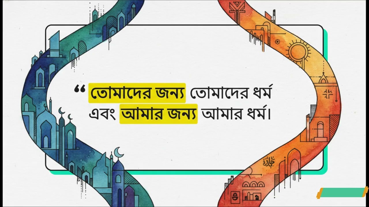 সূরা আল কাফিরুন  বিশ্বাসের ঘোষণা Surah_Al-Kafirun__Declaration_of_Faith