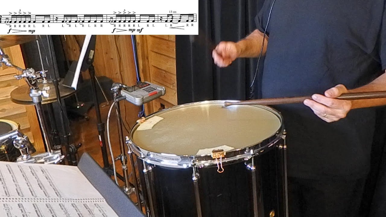 Solo #4 from Nine French American Rudimental Solos Vol. 1 by Joseph Tompkins