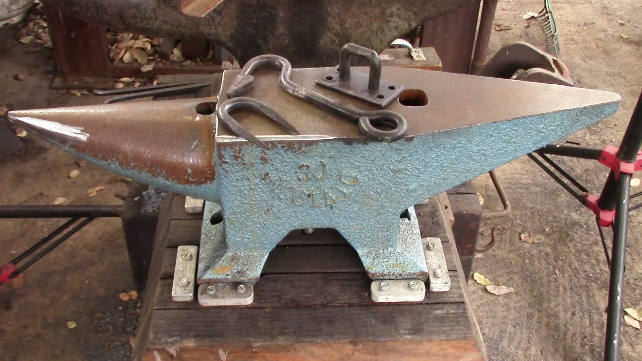 CBA/ABANA Level-1 Gate-Latch, Part-1. Forging and turning tapered staple