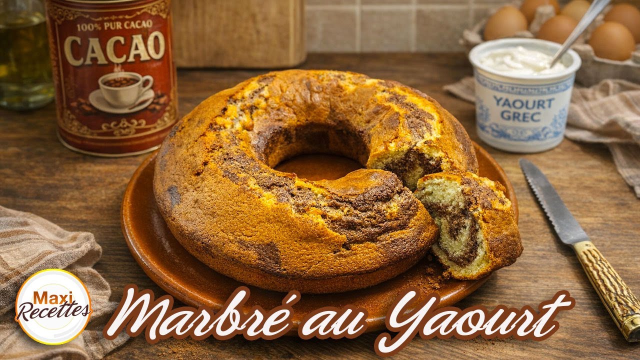 Gâteau Marbré au Yaourt Grec Recette Facile et Rapide
