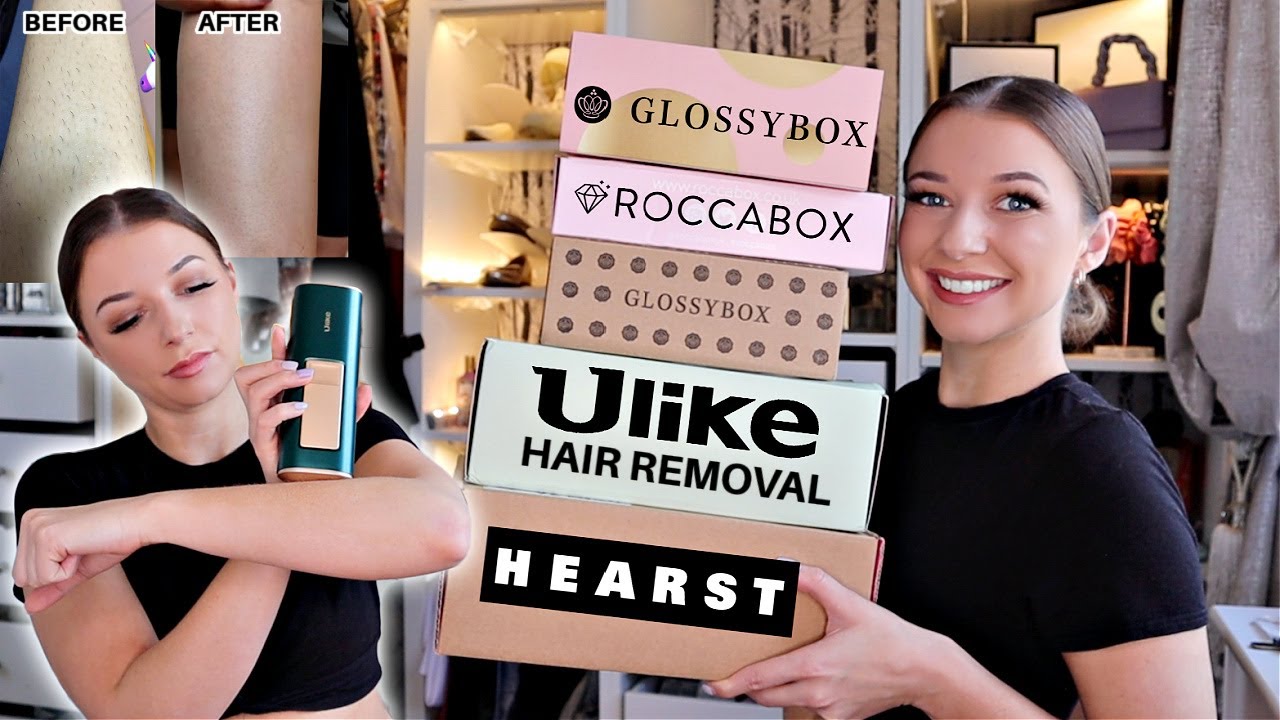 JUNE/JULY 2022 BEAUTY SUBSCRIPTION BOX UNBOXING / GLOSSYBOX, ROCCABOX, + Ulike Hair Removal