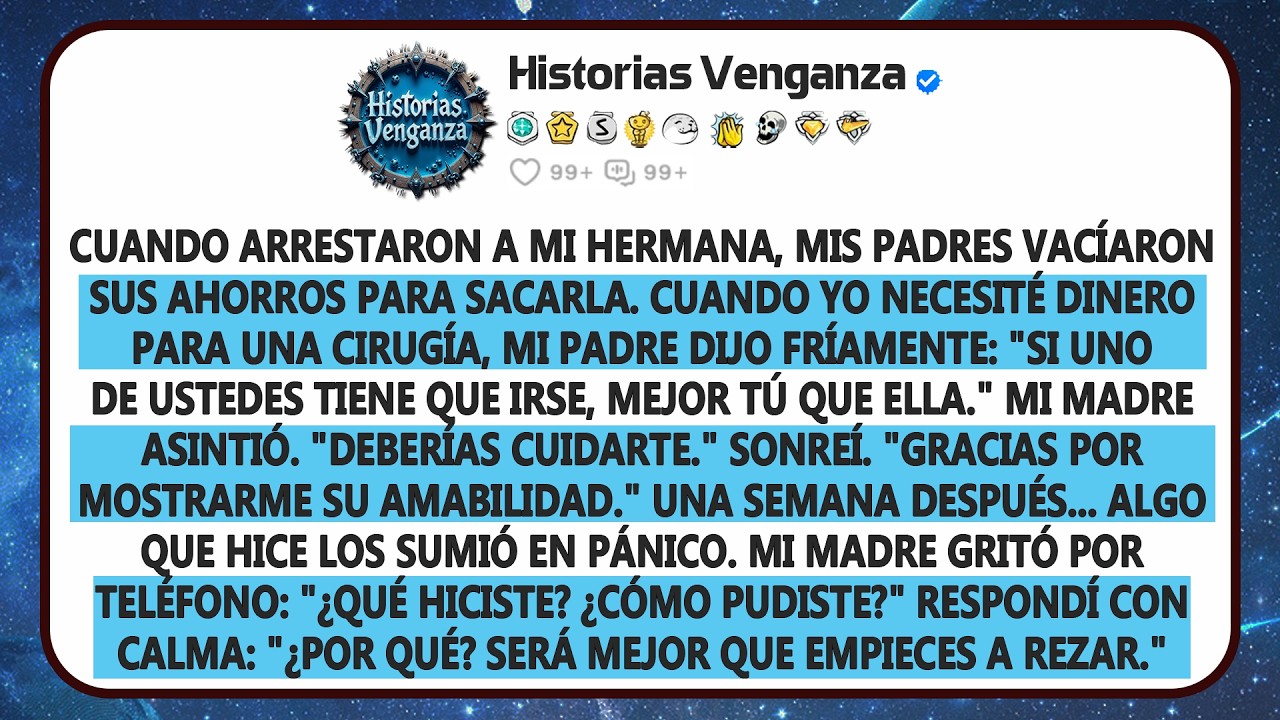 Mi madre gastó todos sus ahorros para sacar a mi hermano de la cárcel, pero cuando yo...