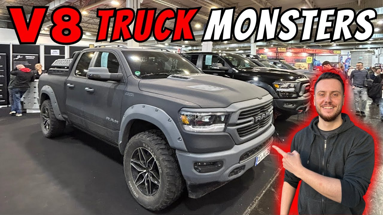 🇺🇸 OFFROAD TRUCKS! HEMI & Supercharged V8! G63 AMG 6x6, RAM, Shelby Raptor R, ... | Essen Motorshow