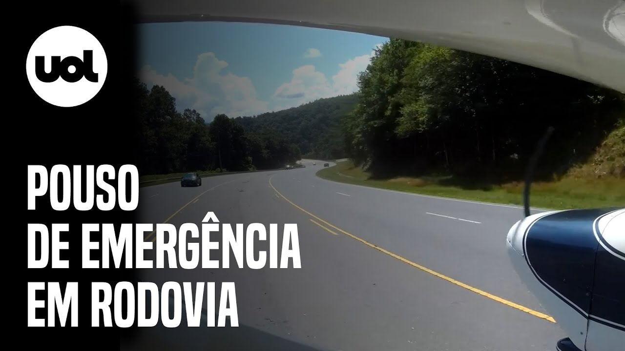 Pouso de emergência em rodovia