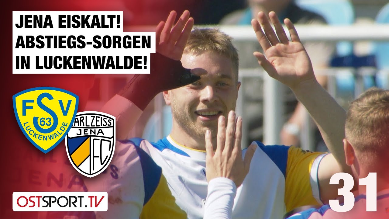 Jena eiskalt! Abstiegs-Sorgen bei Kellerkind: Luckenwalde - Carl Zeiss Jena | Regionalliga Nordost