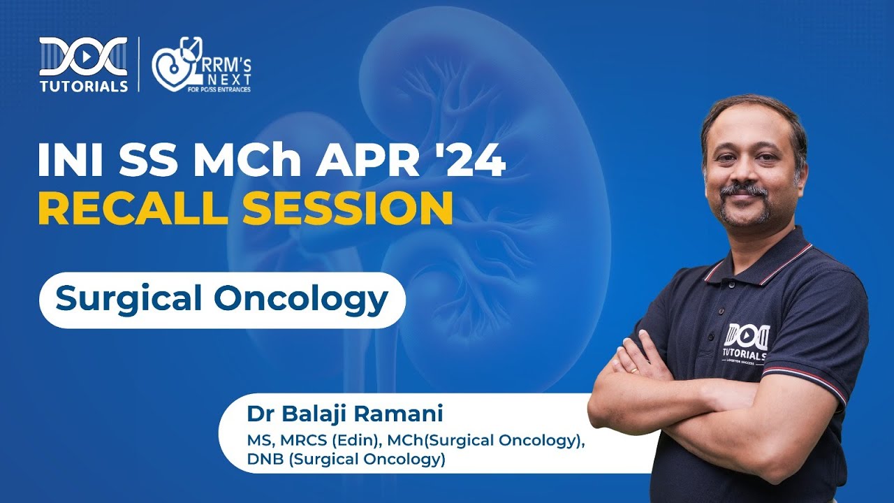 INI SS Apr '24 MCh Surgical Oncology Recall Session by Dr Balaji Ramani | DocTutorials
