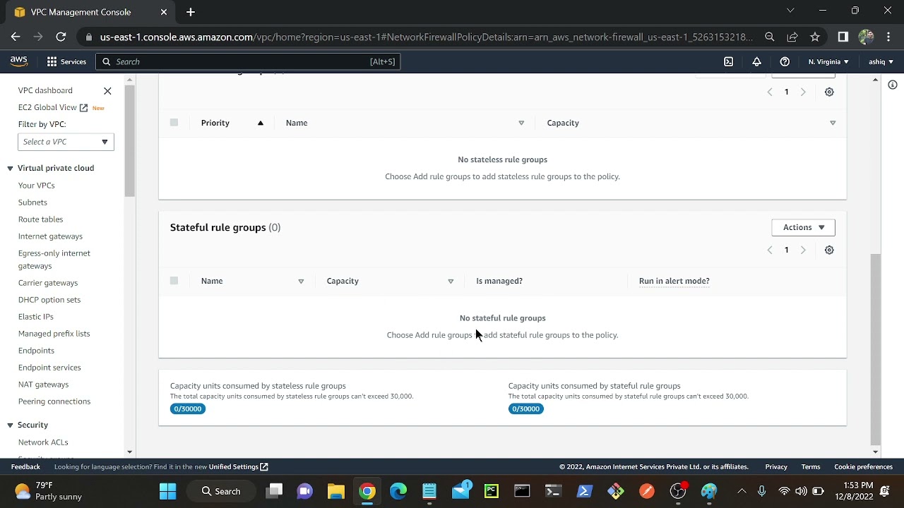 How to create Network firewall on AWS Cloud