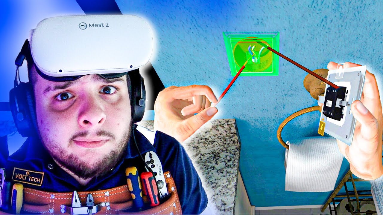 MELHOR SIMULADOR DE ELETRICISTA! - Electrician Simulator VR