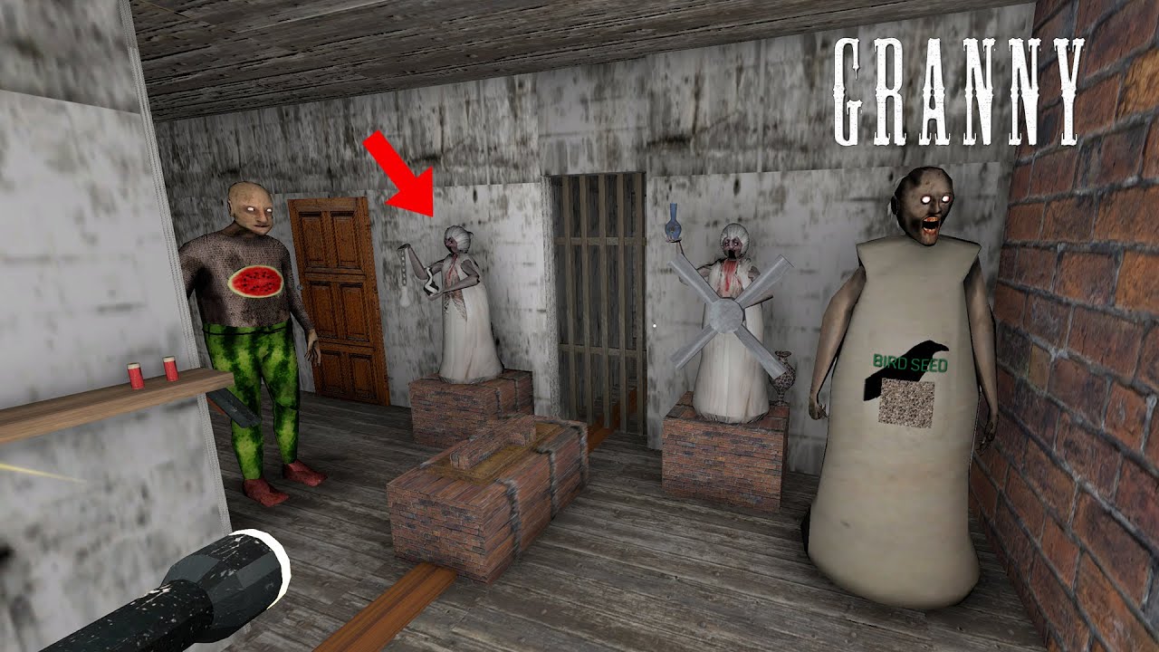 Granny Recaptured - The SECRET Attic Trap With FUNNY Grandparents Clothes