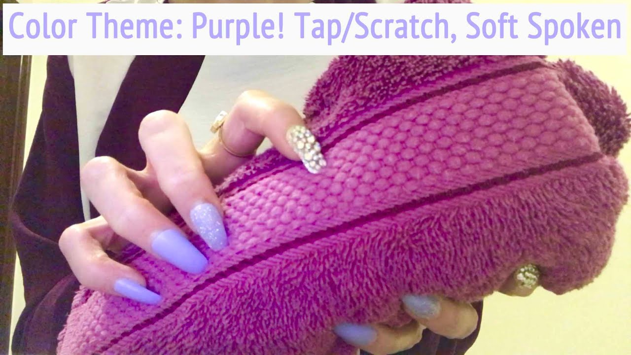ASMR * PURPLE Color Theme! * Fast Tapping & Scratching * Soft Spoken * ASMRVilla