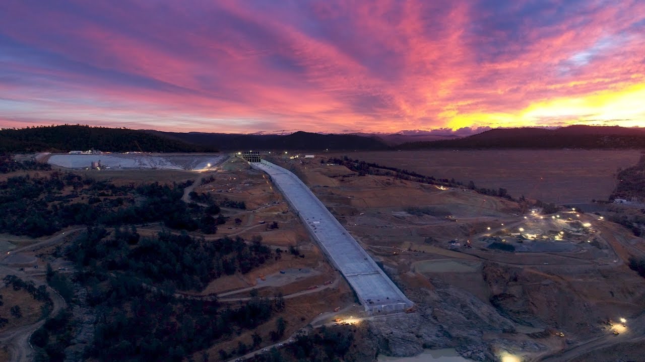Oroville Spillways Phase 2 Update Final RCC Placement on the Emergency Spillway