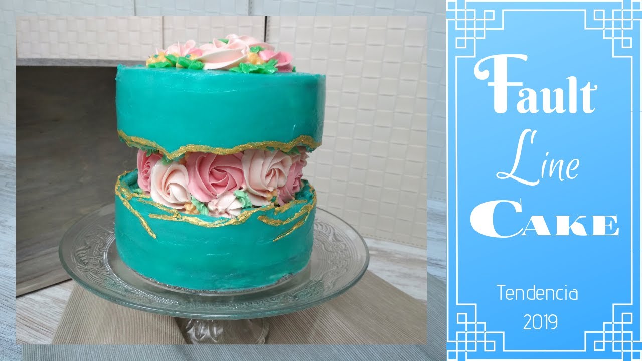 Fault Line Cake Tendencia 2019 | Como hacerla paso a paso | Cocinando Tentaciones