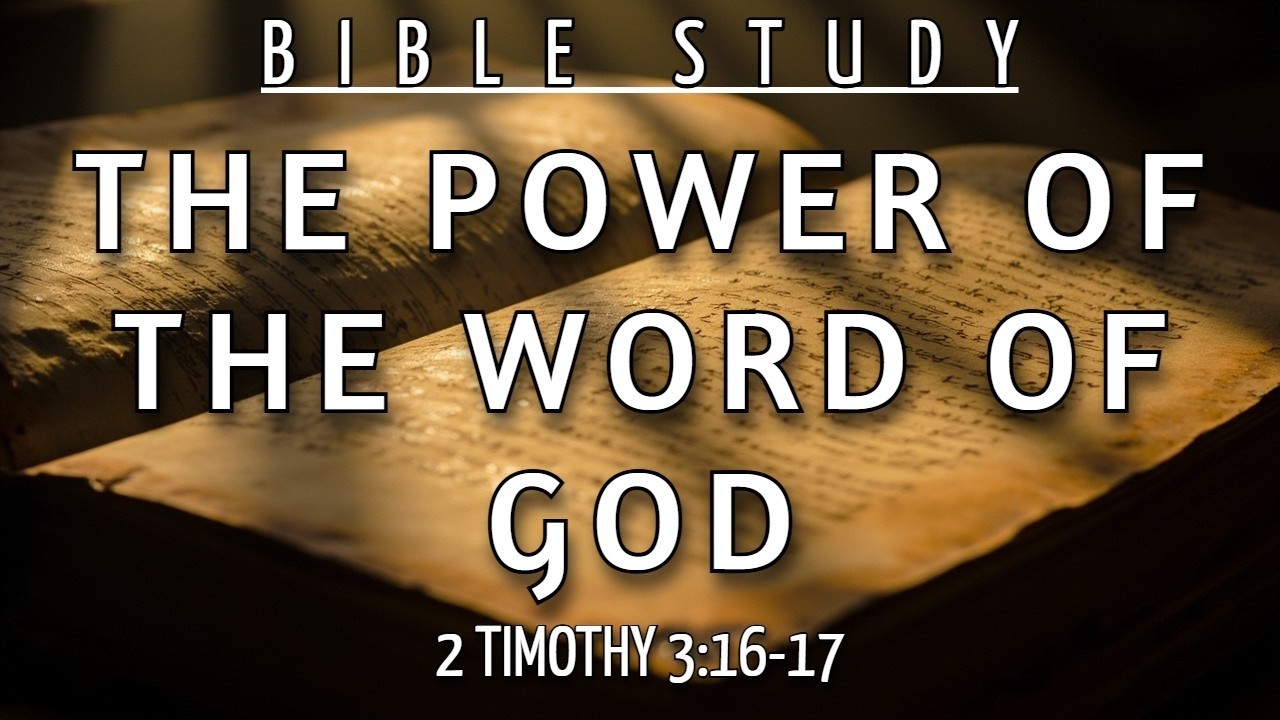 DISCOVER IN THE SCRIPTURES THE KEY TO EQUIPPED FOR EVERY GOOD WORK OF GOD - 2 TIMOTHY 3:16-17
