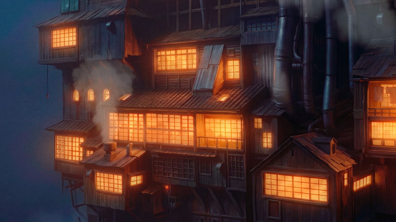 Spirited Away Ambience | Cozy Night | For Mental Reset & Productivity
