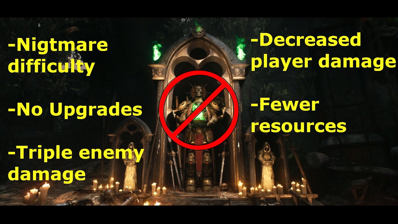 Doom DA custom Nightmare challenge - No upgrade run