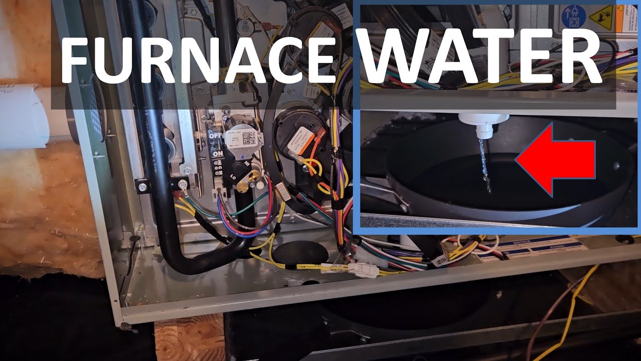 Furnaces can make a LOT OF WATER. (High efficiency furnace)