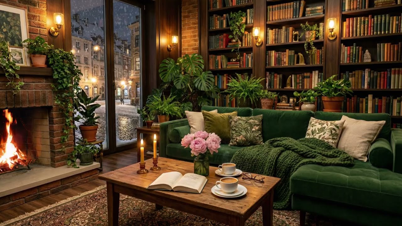 Cozy Comfort – Gentle Jazz Piano – Winter Cafe – Perfect for Study & Serene Work