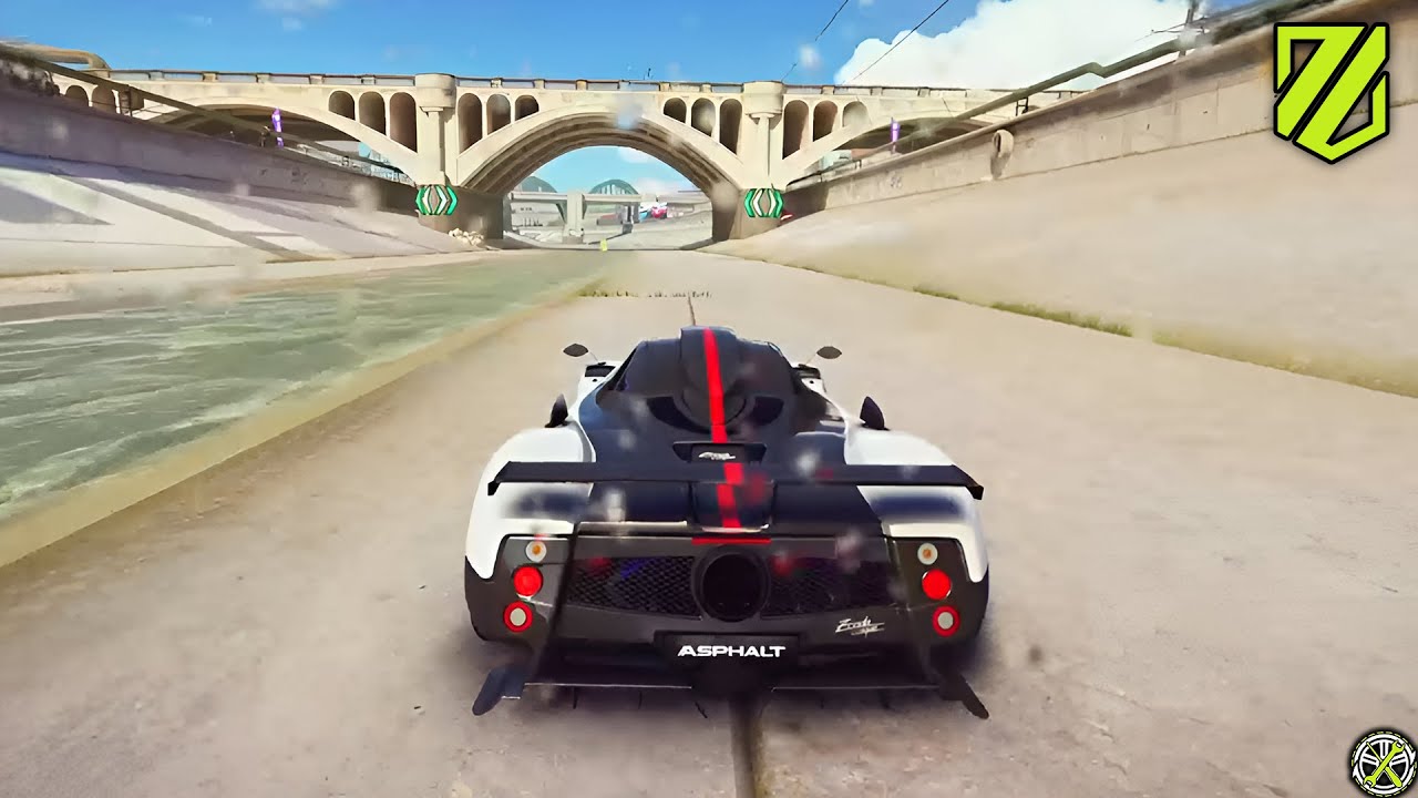 Asphalt Legends | Pagani Zonda Cinque - Test Drive on 3 tracks