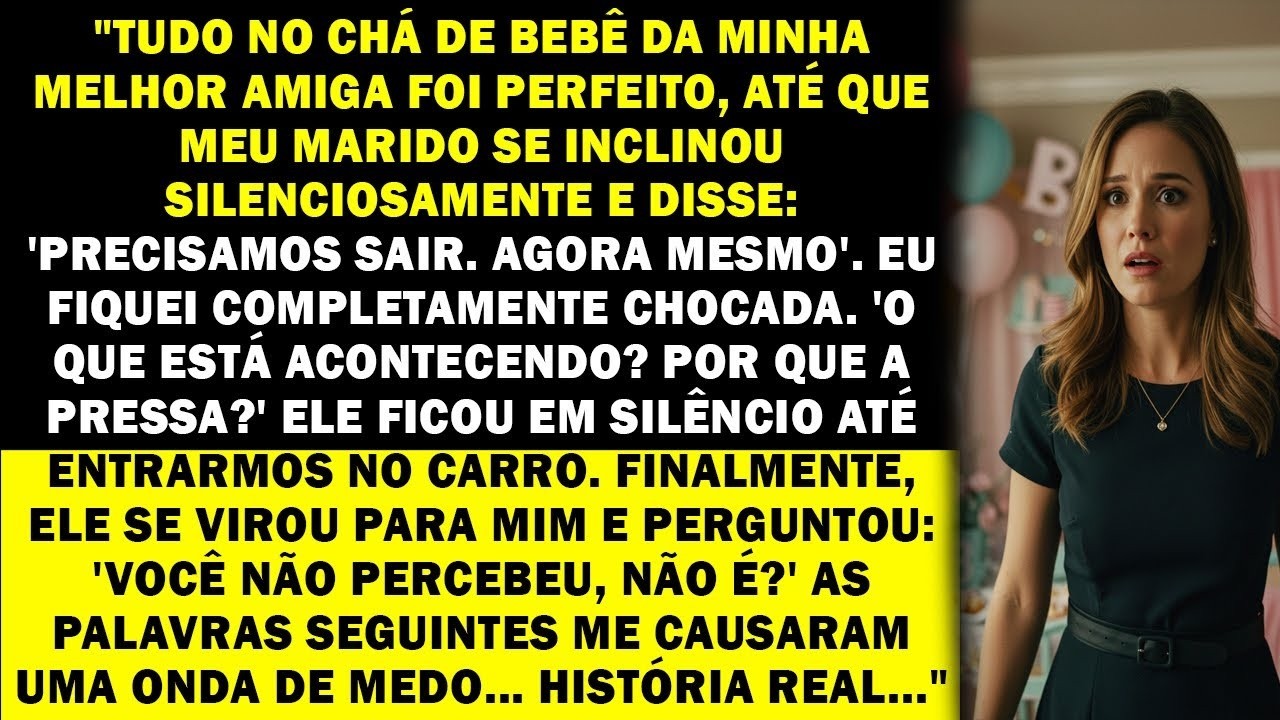'Meu marido puxou meu braço no chá de bebê  'Vamos embora' — eu logo entendi o motivo terrível'