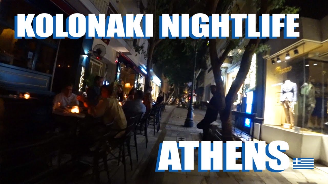 Walking Around Kolonaki Square In Athens Greece: What Is The Nightlife Like?