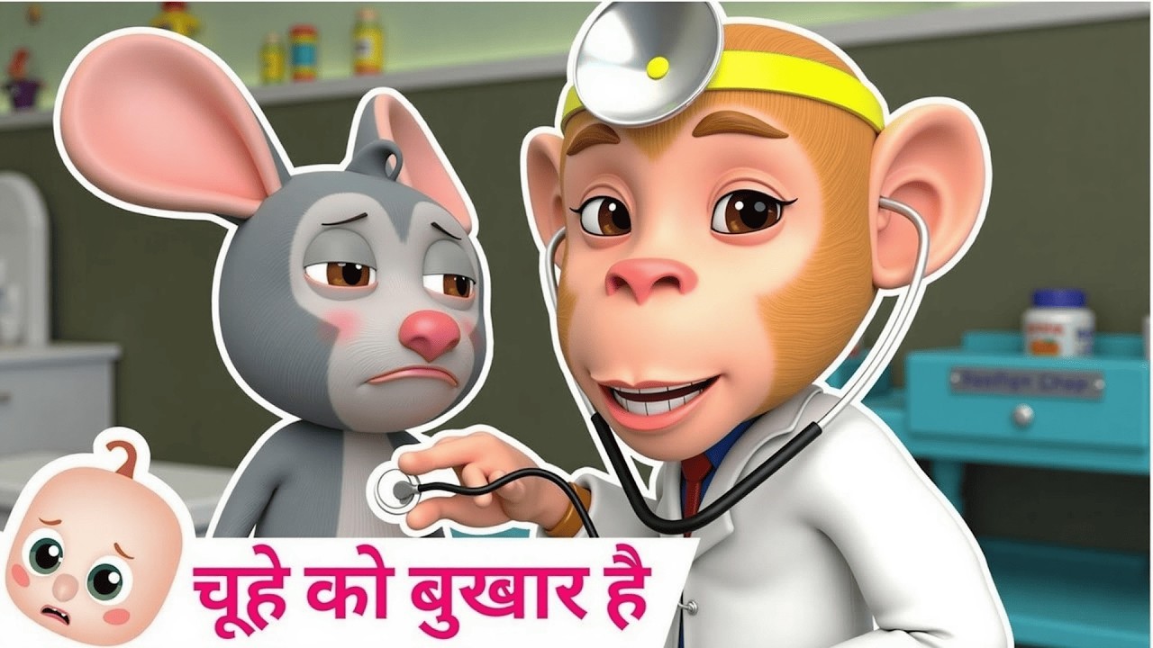 आज मंगलवार है चूहे को बुखार है | Aaj Mangalwar Hai Chuhe Ko Bukhar | Hindi Rhymes for Kids