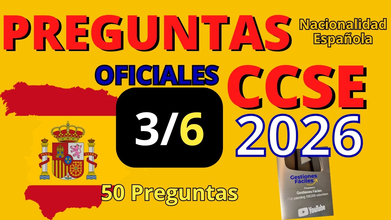 ⏩𝘾𝘾𝙎𝙀 𝙏𝙚𝙨𝙩 𝙀𝙭𝙖𝙢𝙚𝙣 𝟑/𝟔💥𝐂𝐨𝐧𝐬𝐞𝐠𝐮𝐢𝐫 𝐥𝐚 𝐍𝐚𝐜𝐢𝐨𝐧𝐚𝐥𝐢𝐝𝐚𝐝 𝐄𝐬𝐩𝐚𝐧̃𝐨𝐥𝐚 𝐏𝐫𝐞𝐠𝐮𝐧𝐭𝐚𝐬 𝟐𝟎𝟐𝟔😜#gestionesfaciles #CCSE2026
