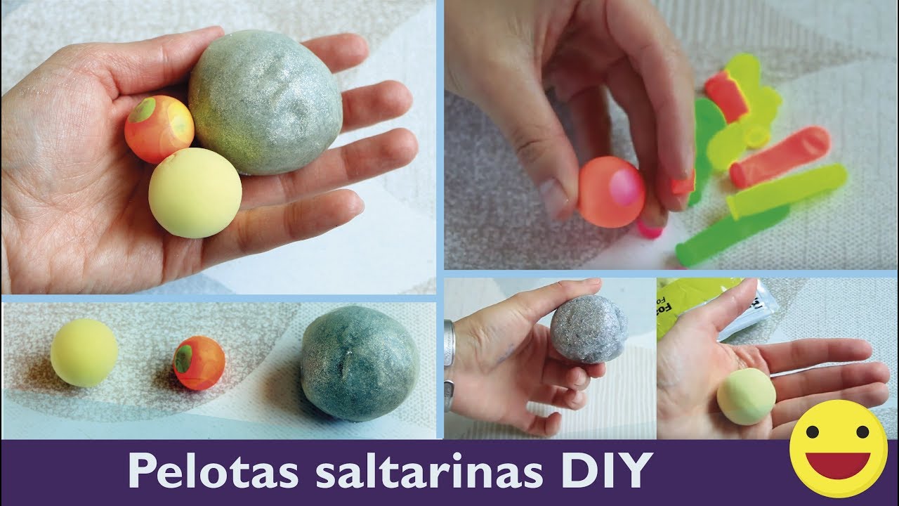DIY 3 ideas de pelotas saltarinas, pelotitas que botan ⚽🏀