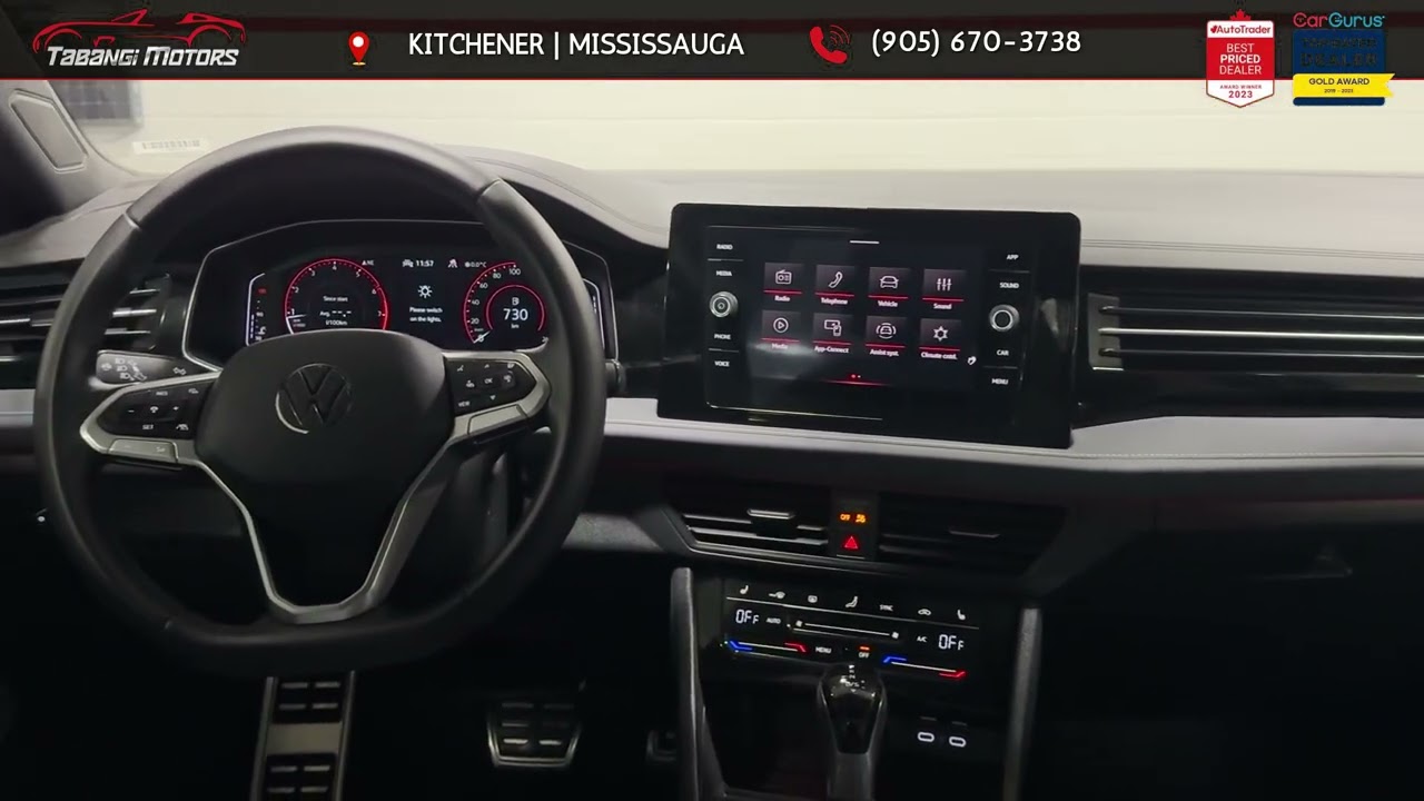 2025 Volkswagen Jetta Blue 22235 KMs, Stock- 19210
