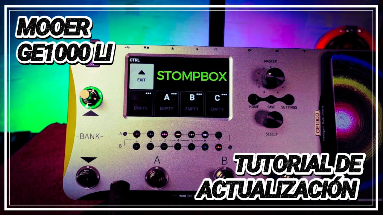 Mooer GE1000 LI - Tutorial de Actualización