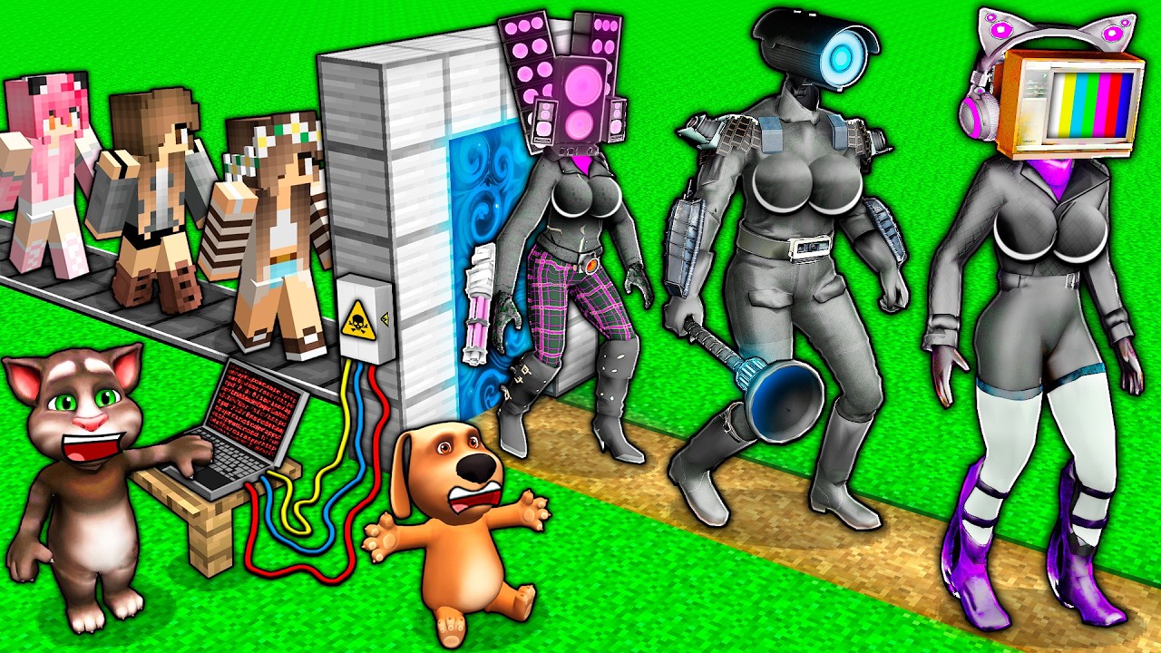 All Episodes: CHOOSE the RIGHT TV WOMAN vs SKIBIDI TOILET in SURVIVAL MAZE in MINECRAFT animation