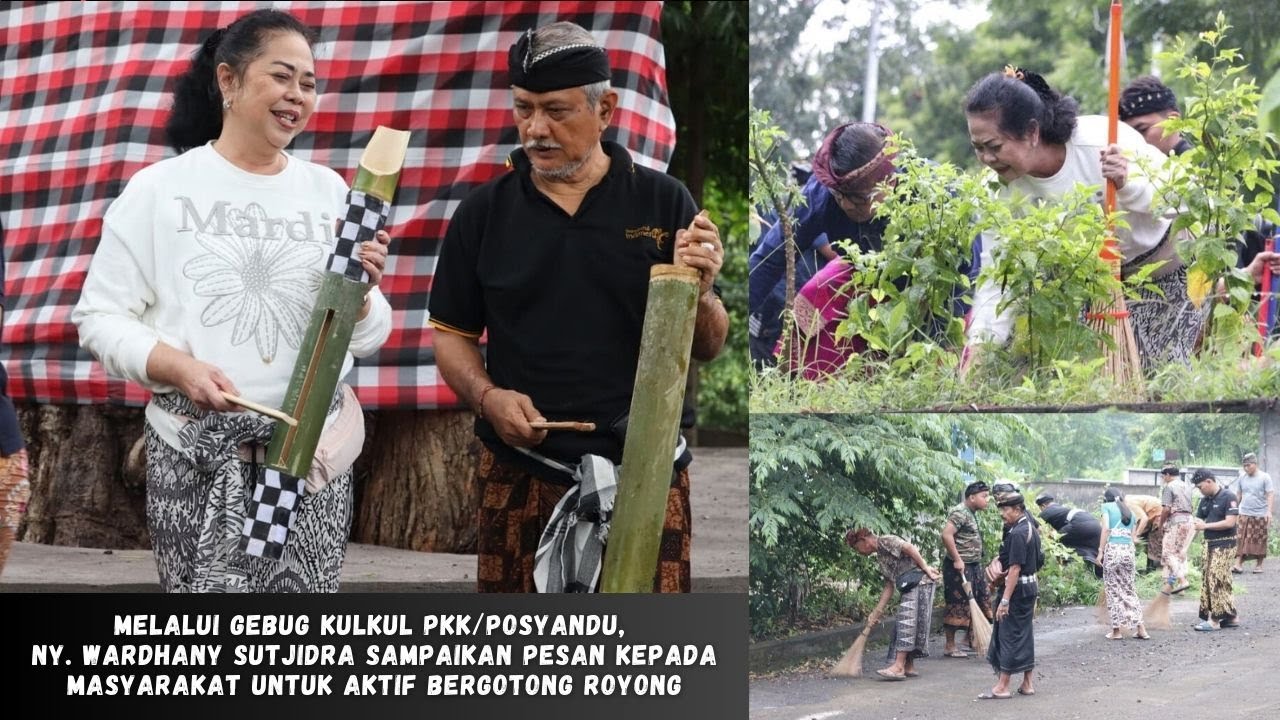 NY. WARDHANY SUTJIDRA SAMPAIKAN PESAN KEPADA MASYARAKAT UNTUK AKTIF BERGOTONG ROYONG