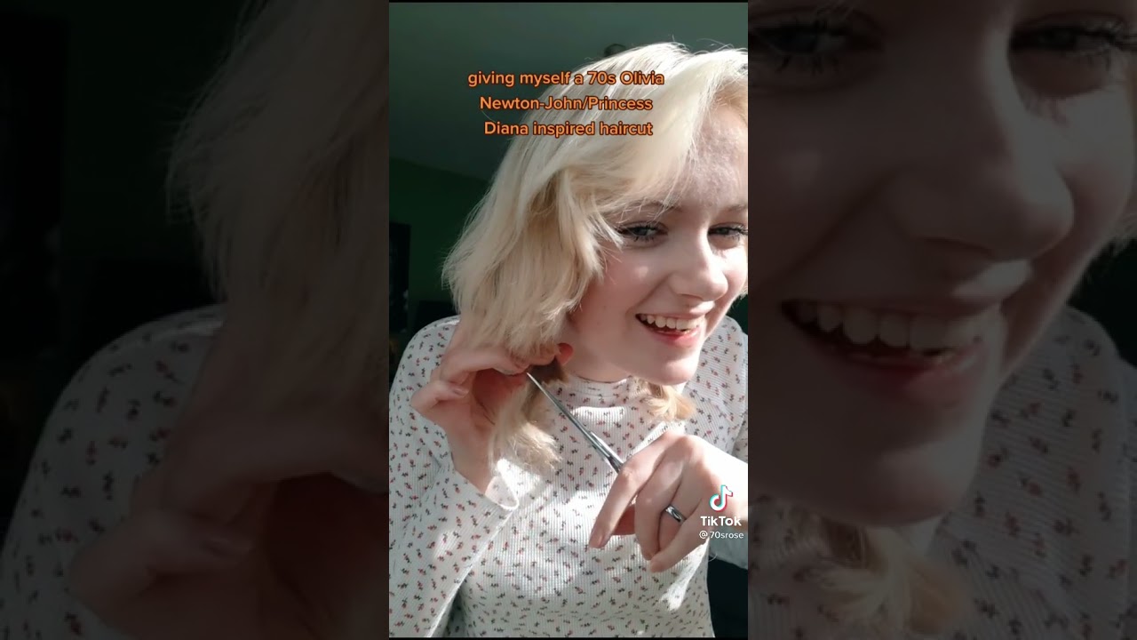 70srose TikTok 1970s Olivia Newton-John/Princess Diana Inspired Haircut |PRINCESS DIANA HAIRCUT|