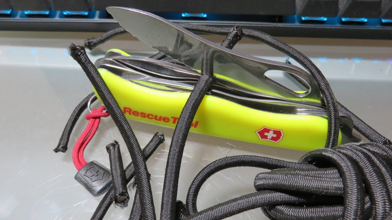 VICTORINOX RESCUE TOOL SCHOOL : Demonstration of the scissor effect!