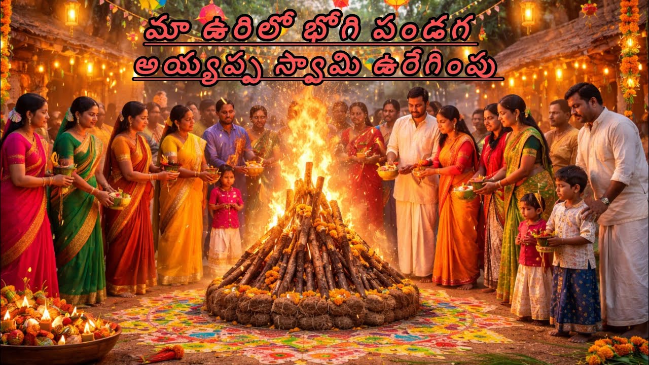  మా ఇంటి సంక్రాంతి పండగ||అయ్యప్ప స్వామి ఉరేగింపు||day-1