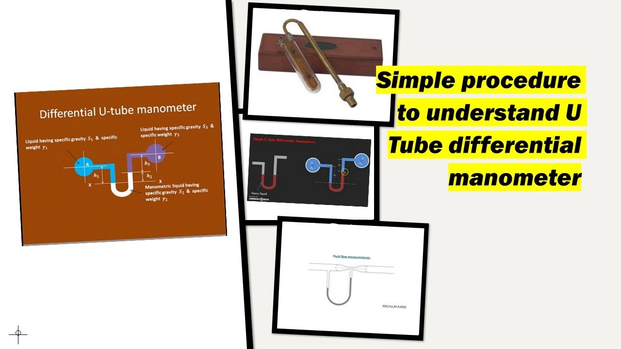 U Tube differential manometers