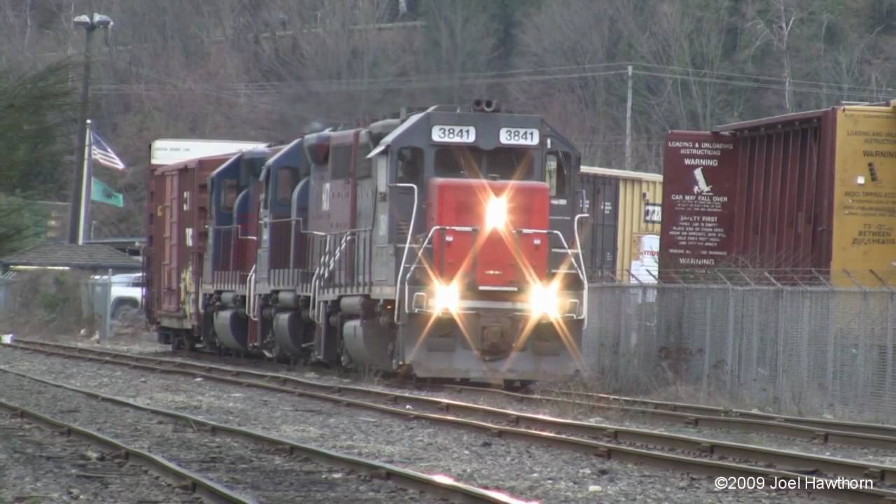Puget Sound & Pacific Switching at Shelton, WA Feb. 5th, 2009 HD