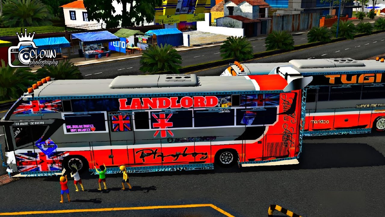 BUS SIMULATOR INDONESIA KENYAN MATATU - Super Metro Landlord/Tug livery