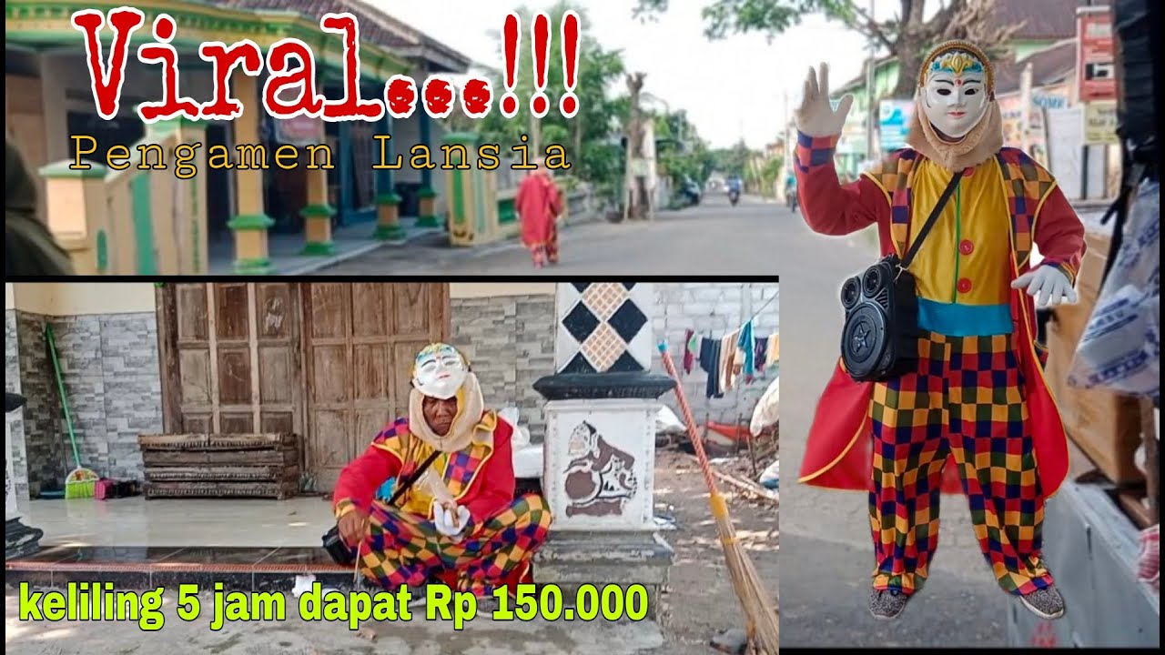 VIRAL...!! PENGAMEN LANSIA [] Badut keliling kampung..😱😱//#masmuza#short#vlog#kamera#kelilingkampung