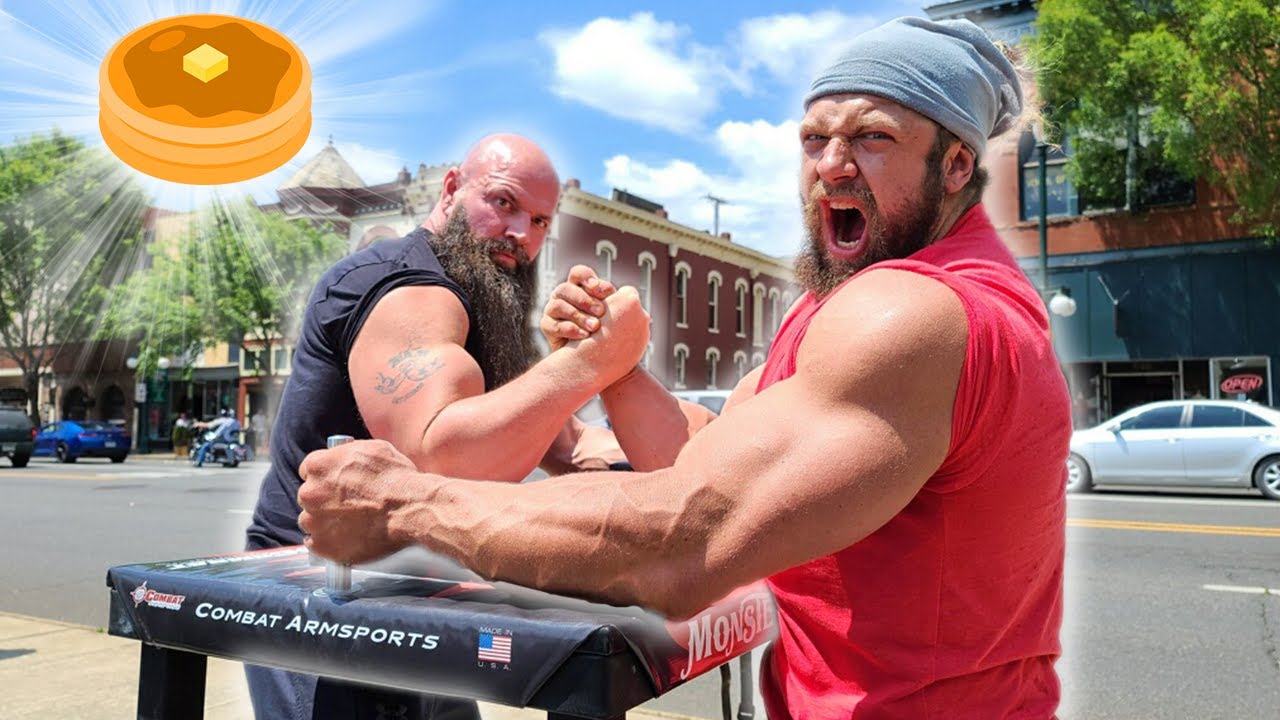 Jujimufu Arm Wrestling On The Streets!