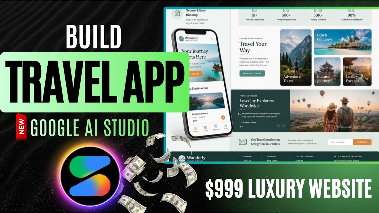 I Built a $999 Travel Agency Website Using the New Google AI Studio
