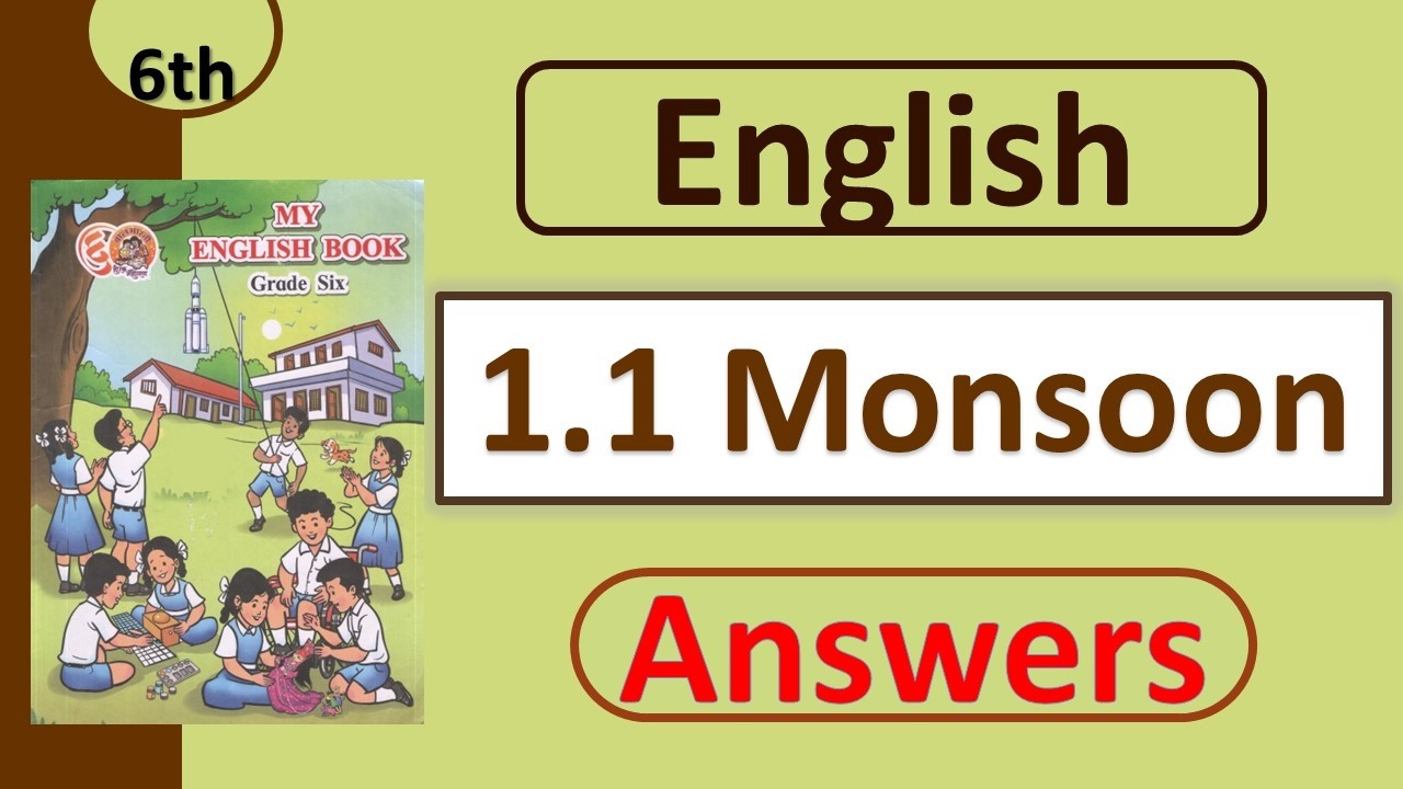 Class 6 English Poem 1.1 The Monsoon | Question Answers | Maharashtra Board