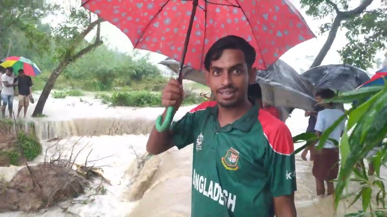 The dam of Bangladesh has broken due to water from Khoai River in India - part 7