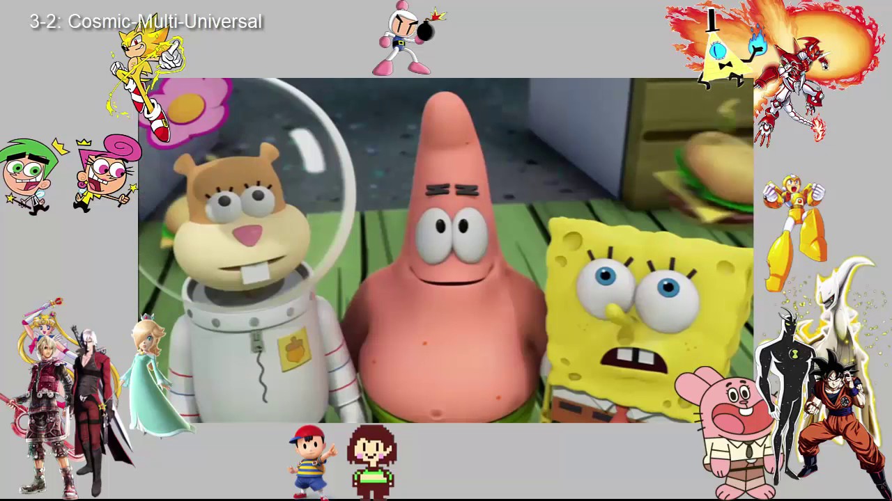 Vs. Battles Wiki´s tiers portrayed by Spongebob
