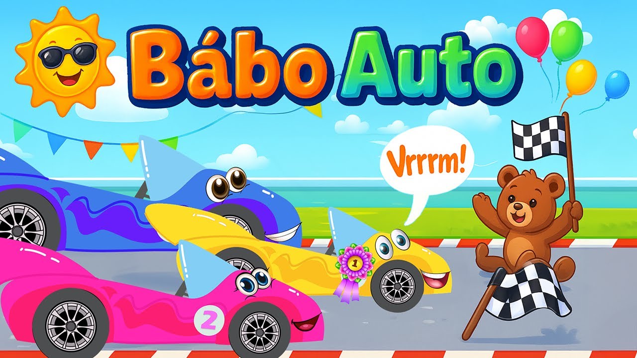 Bábo Auto | Pieseň o autách | Pesničky pre deti | Po slovensky | Baby Shark