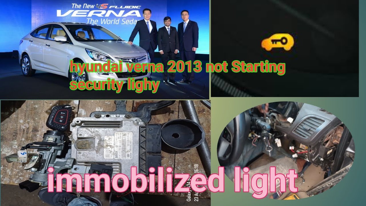 Hyundai Verna Car Not starting prblam of immobilizer light not on | Verna car not starting
