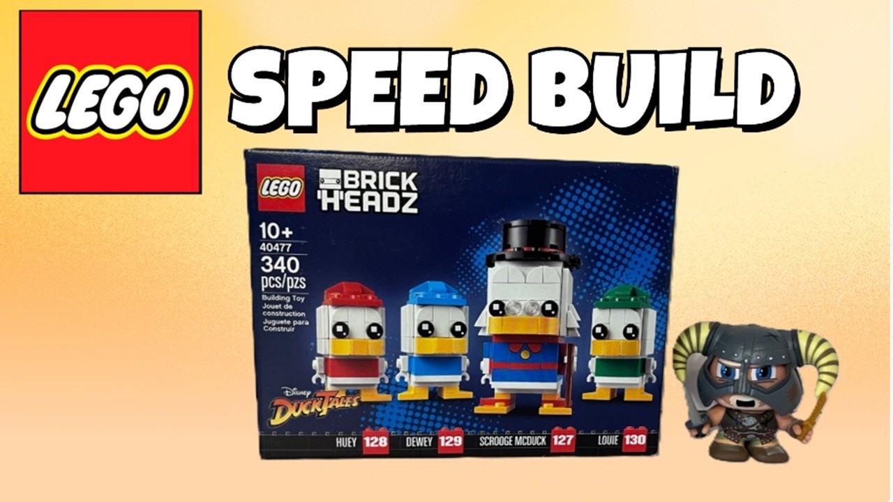 Ducktales!! Nostalgia! LEGO Brickheadz- Scrooge McDuck, Huey, Dewey, & Louie