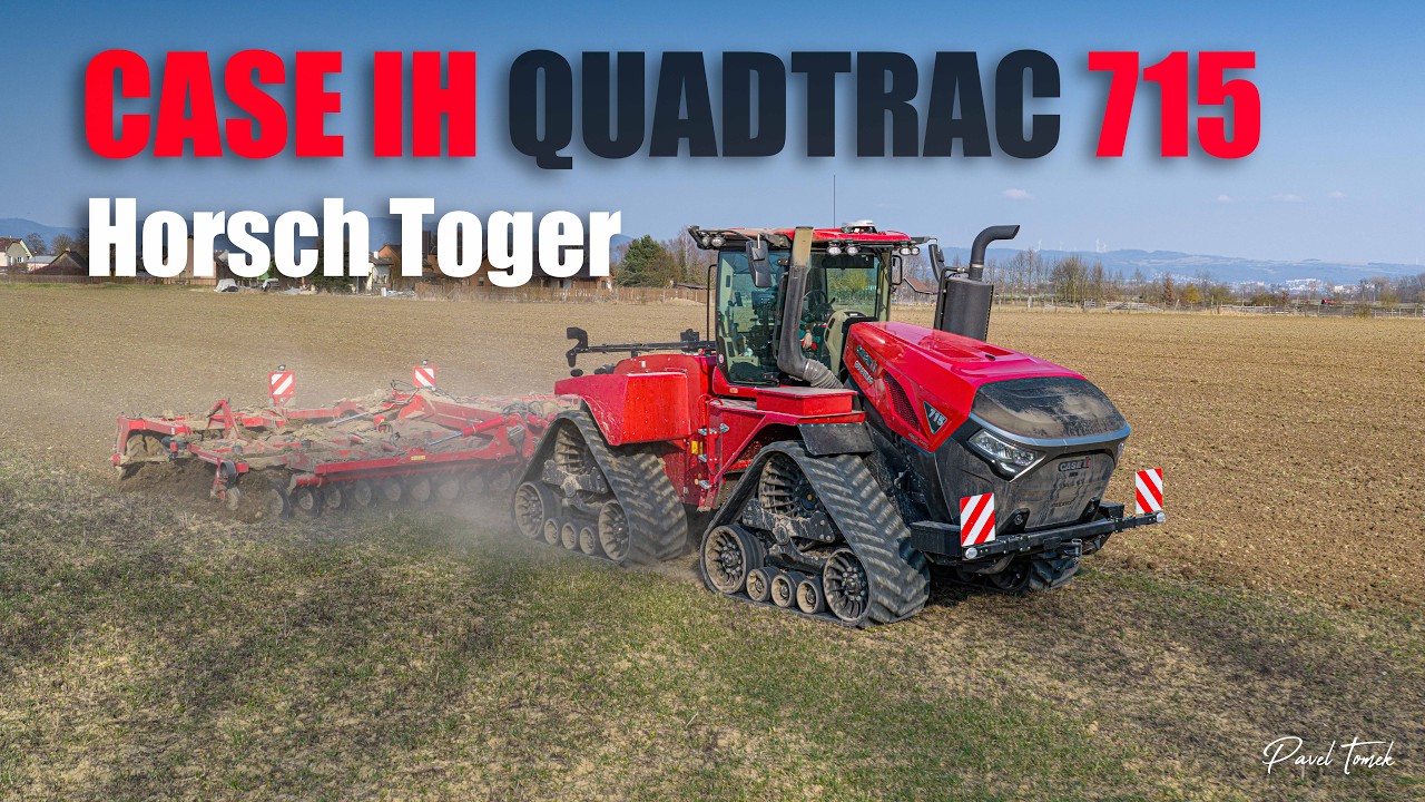 NEW CASE IH Quadtrac 715 | Horsch Tiger 8 MT | Zapraven&iacute; meziplodin