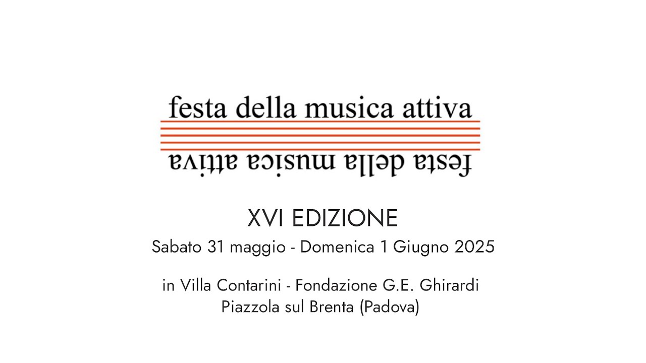 Festa della Musica Attiva 2025 - XVI edizione