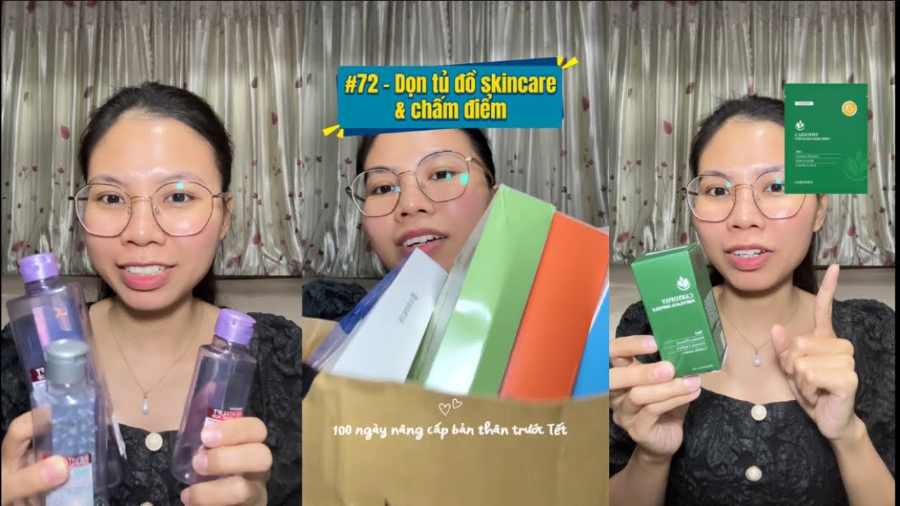 (FULL) Dọn tủ đồ skincare & Chấm điểm