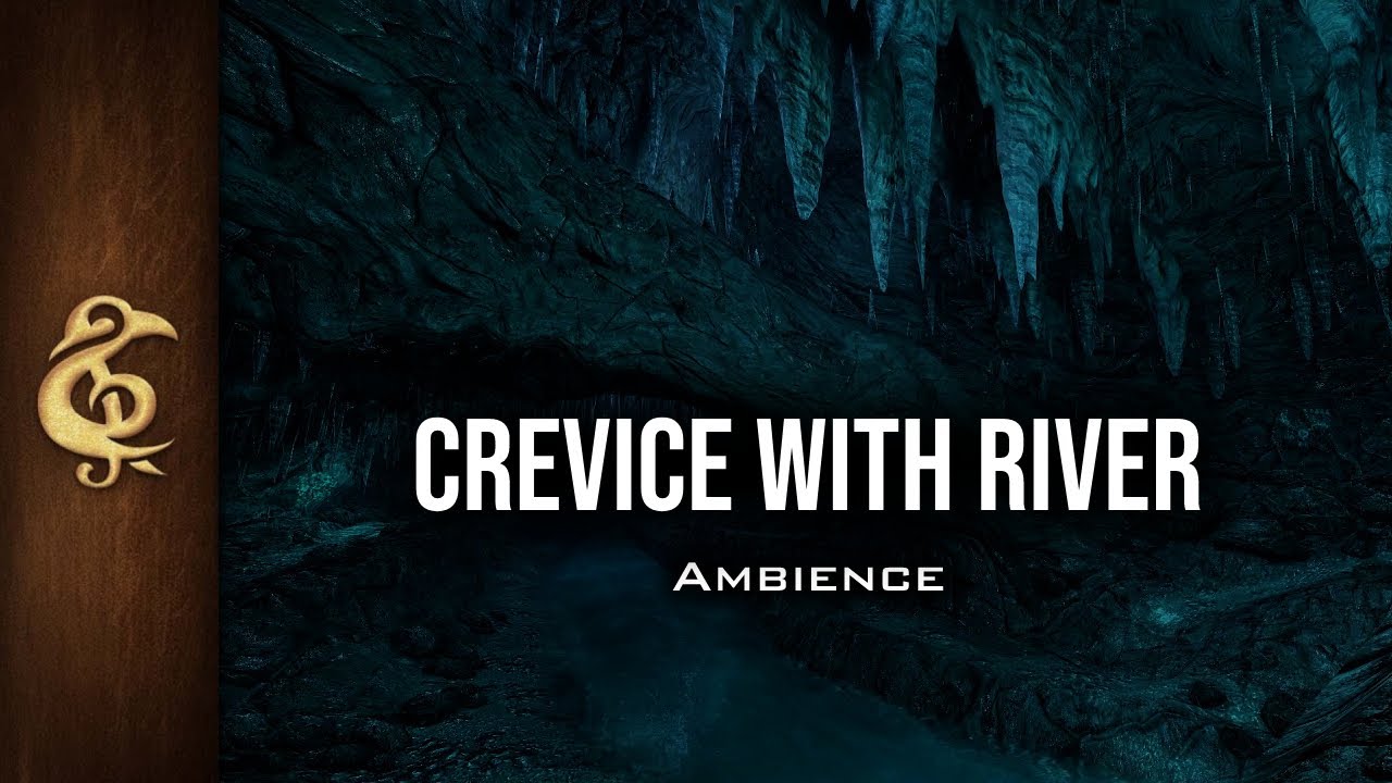 Crevice With River | Realistic RPG Ambience | 3 Hours